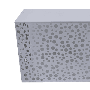 Ilmalämpöpumpun suojakotelo, valkoinen (122)