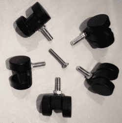 Puutelineen pyörien tarvikepussi