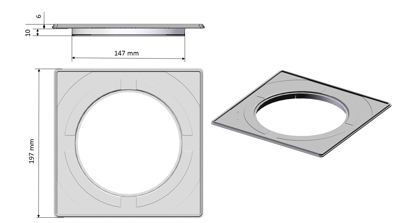 Lattiakaivon kansi PISARA, kupari (808) - Image 5