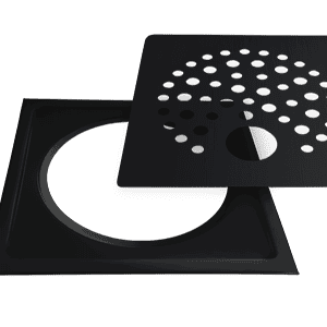 Lattiakaivon kansi neliö pallo putkelle Mattamusta (624)