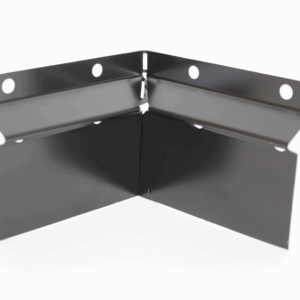 Patolevyn ilmastoiva reunalista sisäkulma metalli, musta (577)