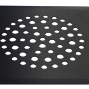 Pelkkä lattiakaivon kansi PALLO mattamusta RST (663-4)