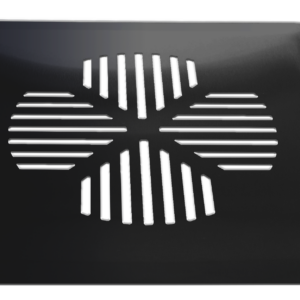 Pelkkä lattiakaivon kansi APILA mattamusta RST (681-3)