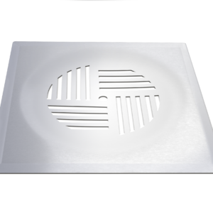 Pelkkä lattiakaivon kansi PYÖRRE dent RST (688-1)