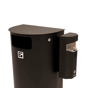 Tuhka- ja roska-astia Combi 3/60, musta (166)