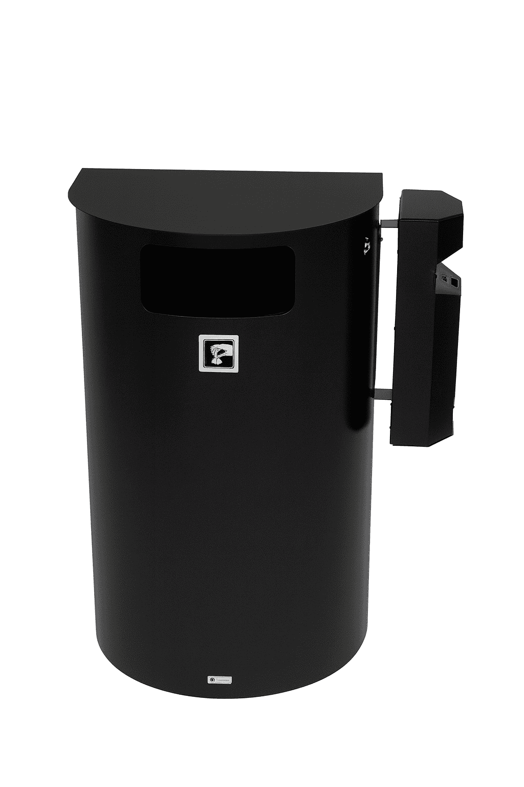 Tuhka- ja roska-astia Combi 3/60, musta (166) - Image 2