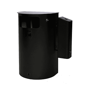 Tuhka- ja roska-astia Turo 3/30, musta (214)