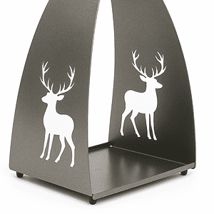 Puunkantoteline Poro, antiikkihopea (220)