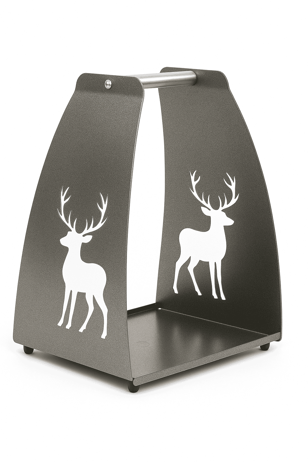 Puunkantoteline Poro, antiikkihopea (220)